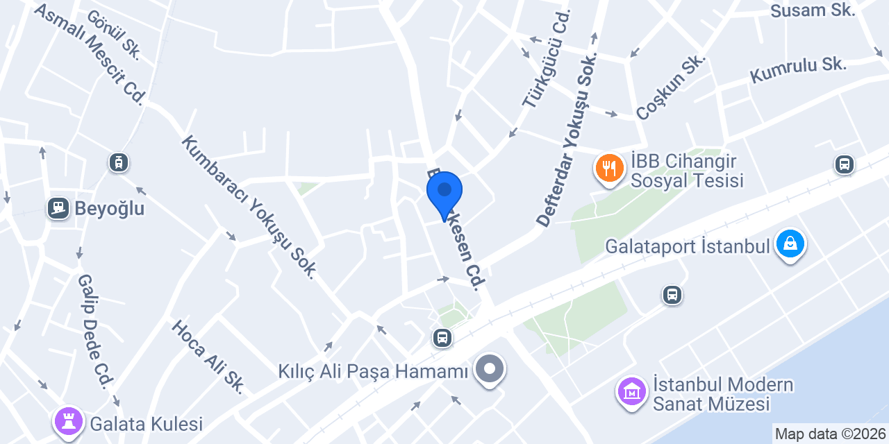 Taşgınca Optik Tophane konumu