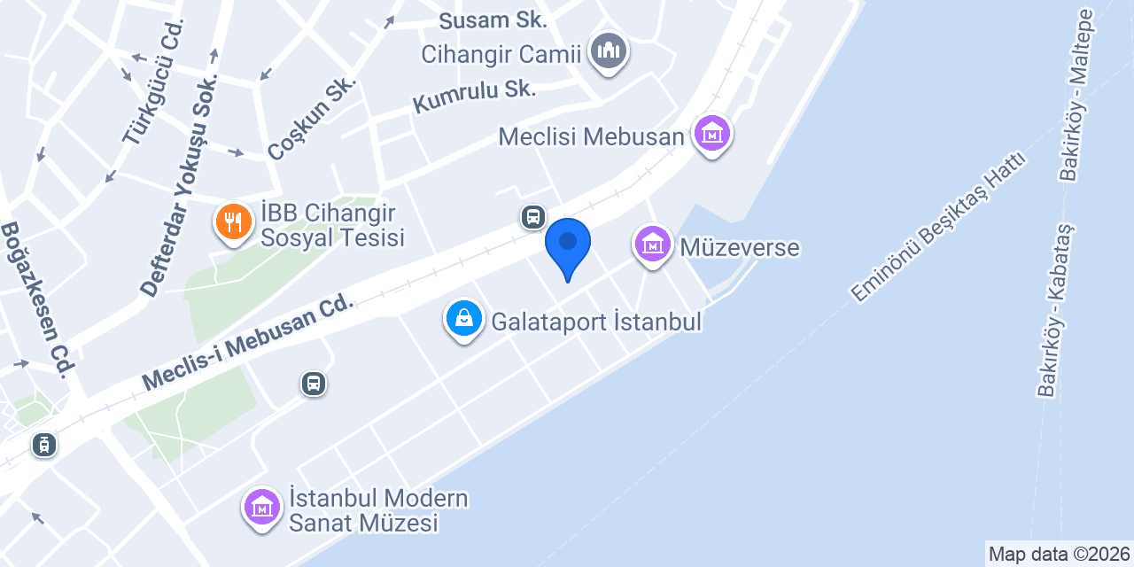 Uludağ İçecek Galataport Ofis konumu