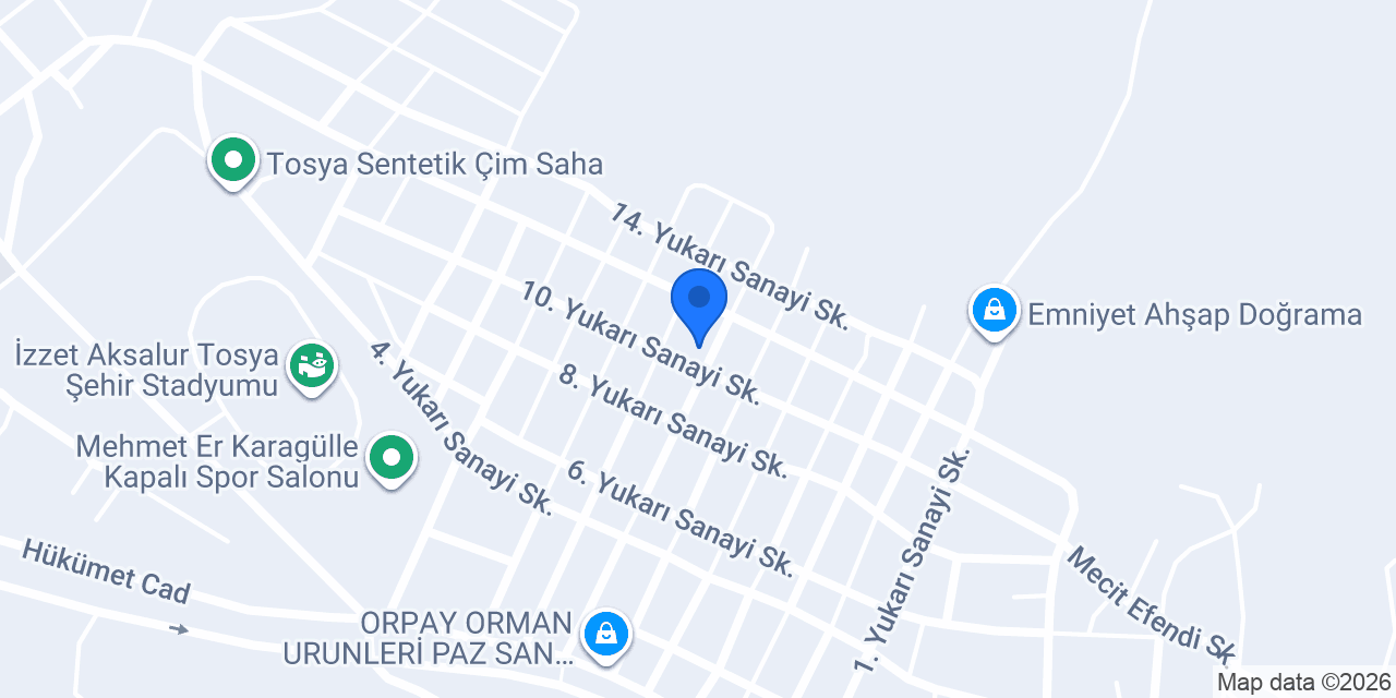 Tosya Ekşioğlu Orman Ürünleri konumu