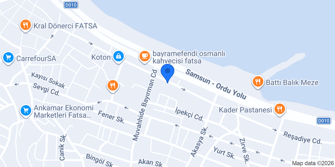 Yataş Bedding | Fatsa konumu