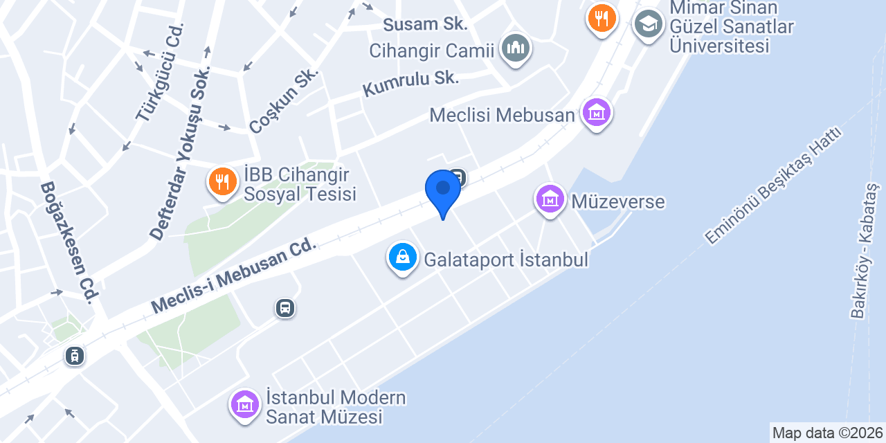 Garanti BBVA Galataport Şubesi konumu