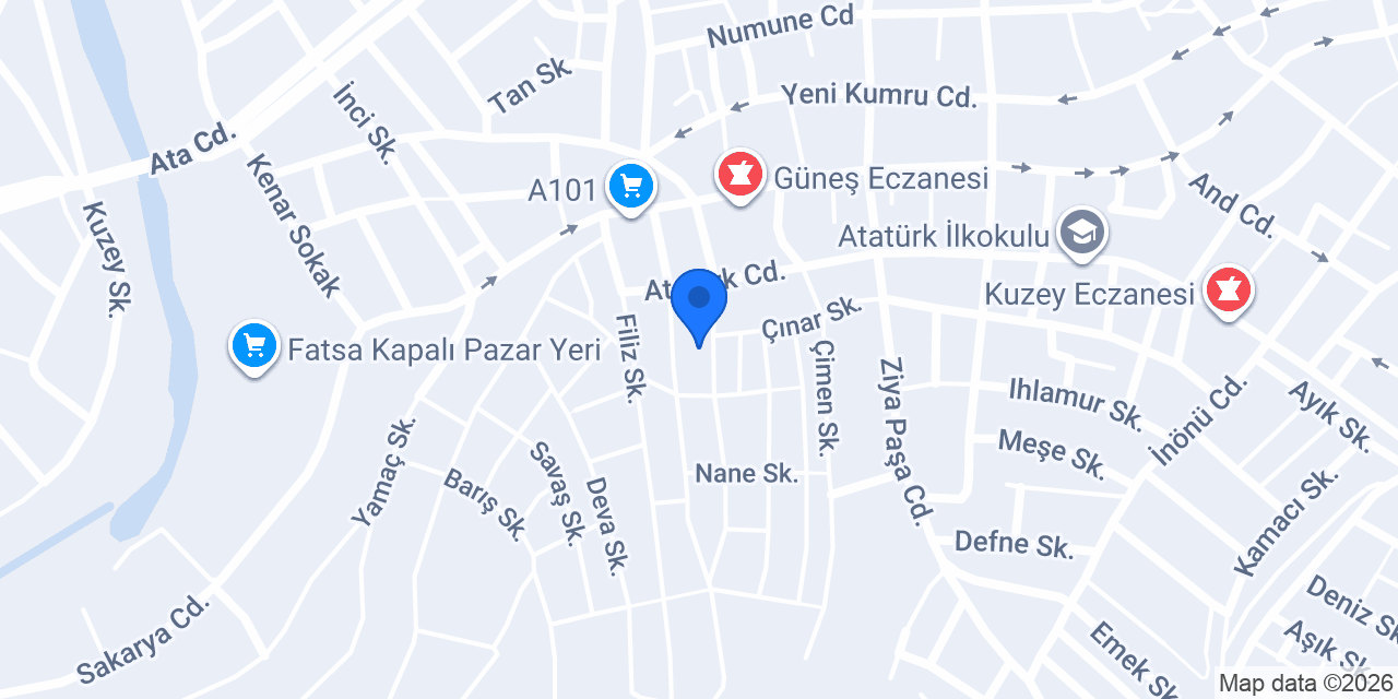 Fatsa Prefabrik Merkezi Dalgıç Prefabrik konumu