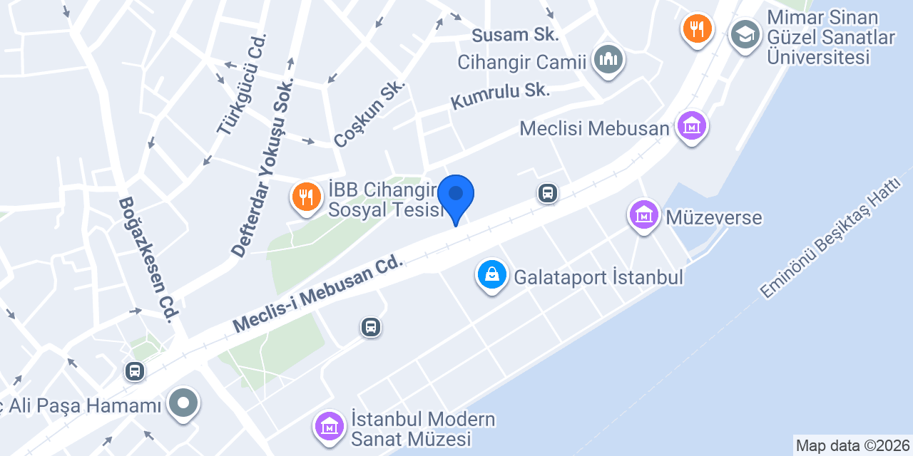 Akbank Galata/İst. Şubesi konumu