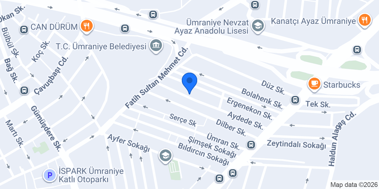 YKG Tasarım Terzi konumu