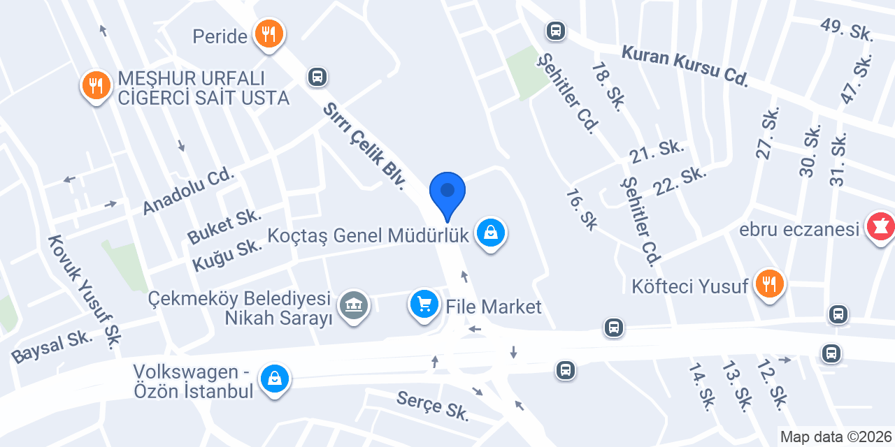 Karaca Dekorasyon konumu