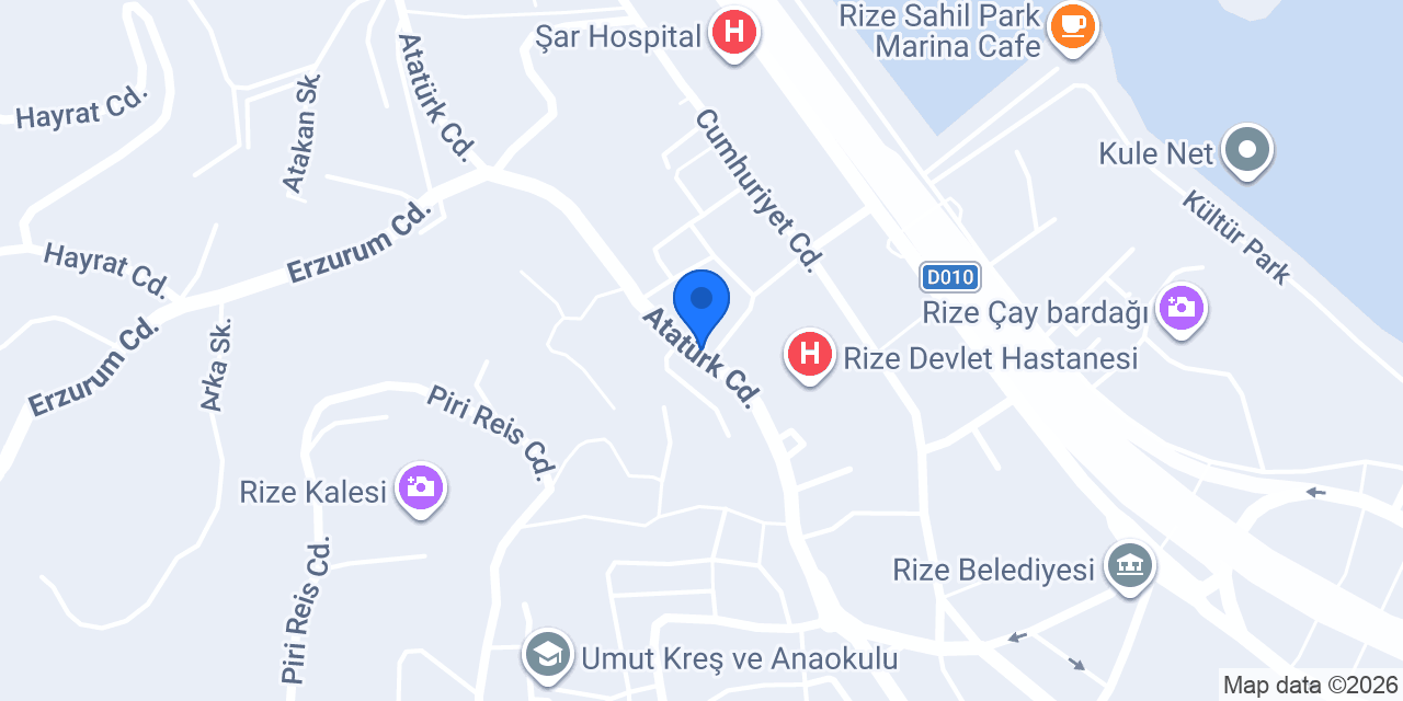 Rize PizzaWood & Cafe konumu