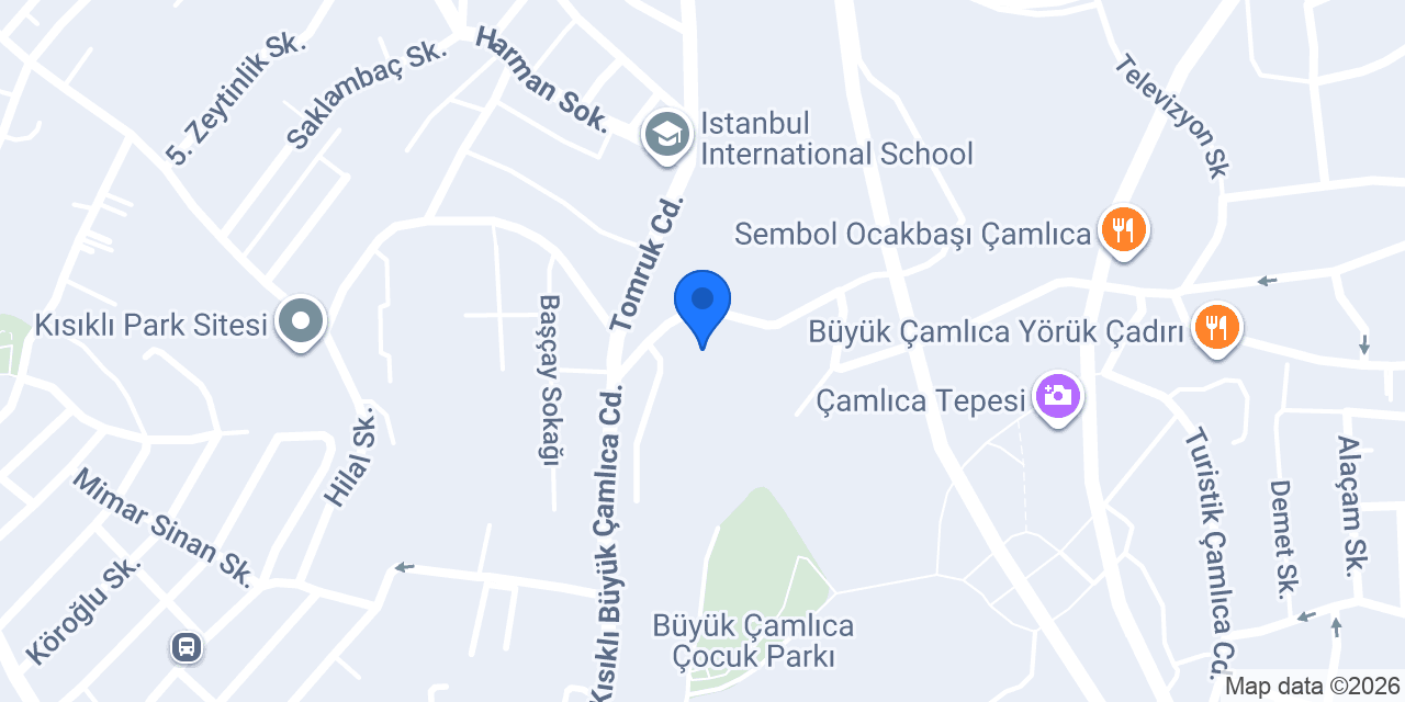 Çamlıca Gece Dürümcüsü konumu