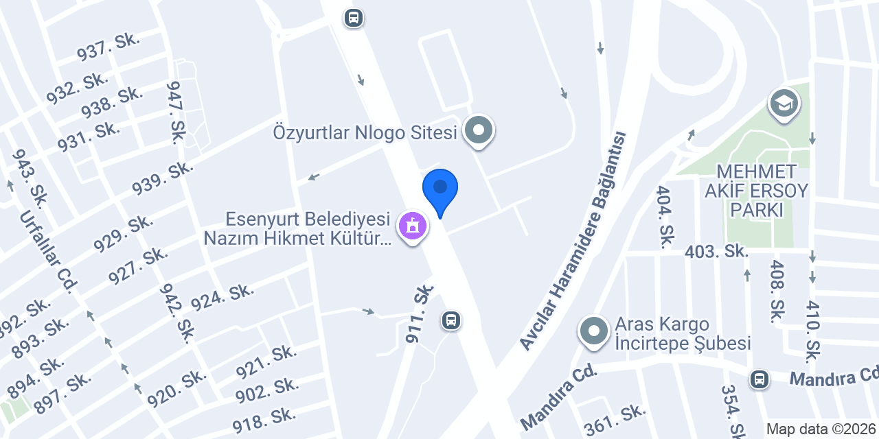 TEB Esenyurt Şubesi konumu