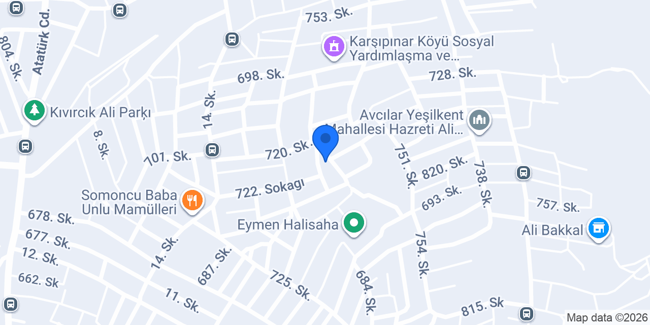 Çiçek Mobilya konumu
