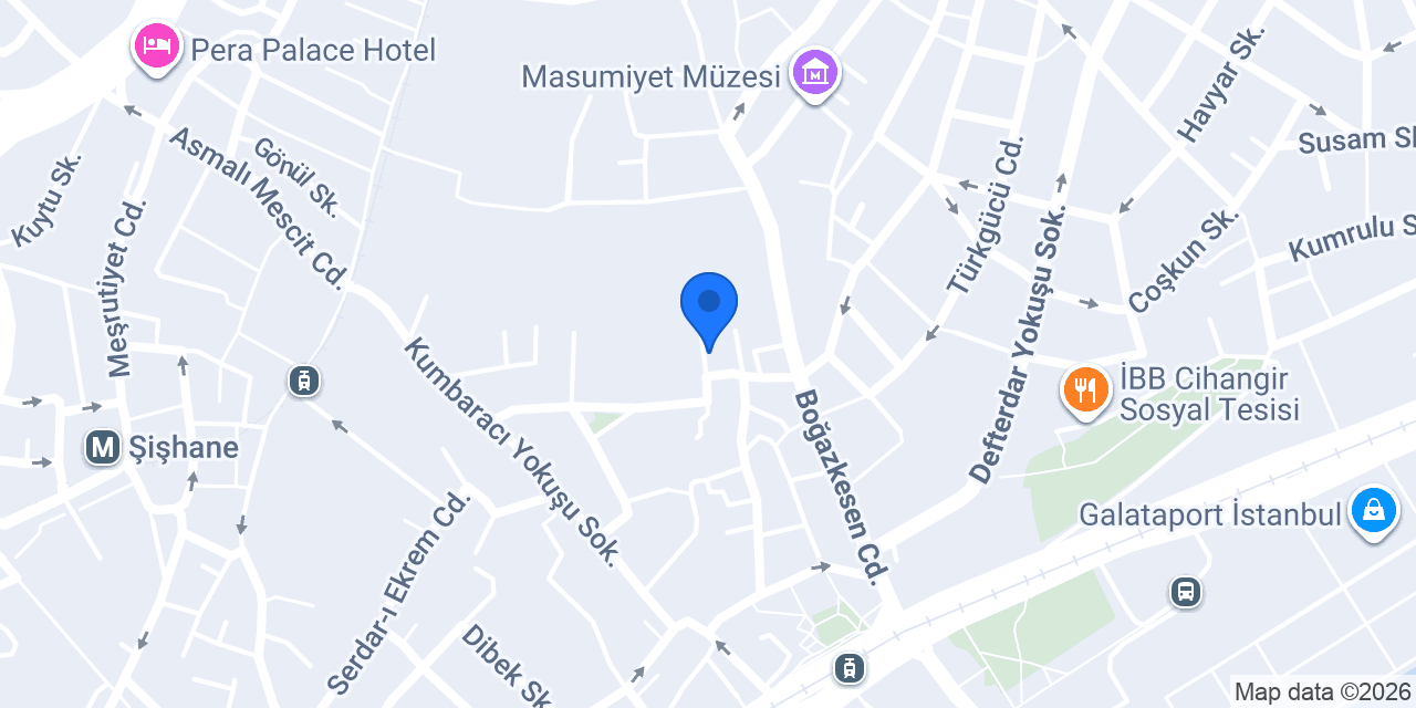 Çok Tatlı Şeyler Atölye konumu