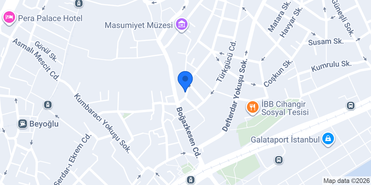 Cihangir ev yemekleri konumu