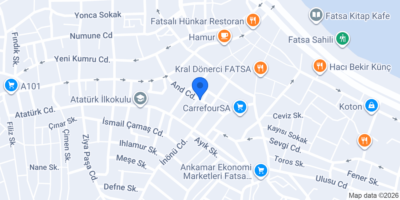 Kuaför Özkan konumu