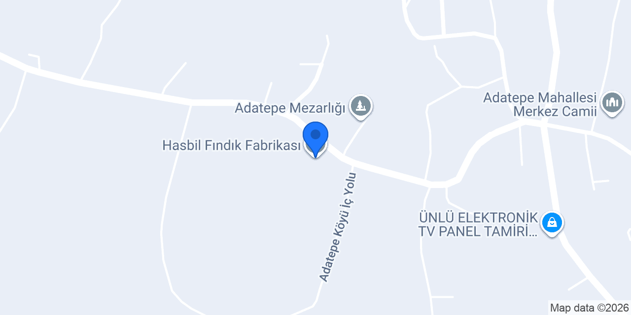 Hasbil Fındık Fabrikası konumu
