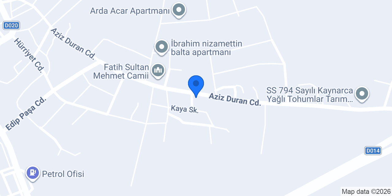 Sakarya Kaynarca akın Oto Lastik konumu