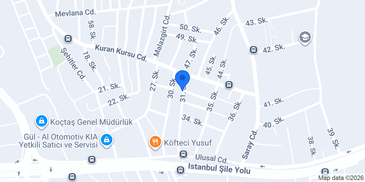 Işık Sümer Mobilya konumu