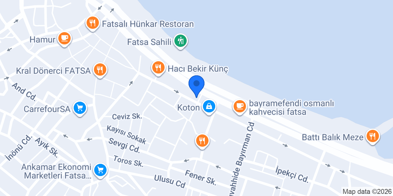 DenizBank Fatsa Şubesi konumu