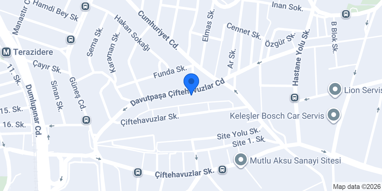 Afil Tekstil konumu