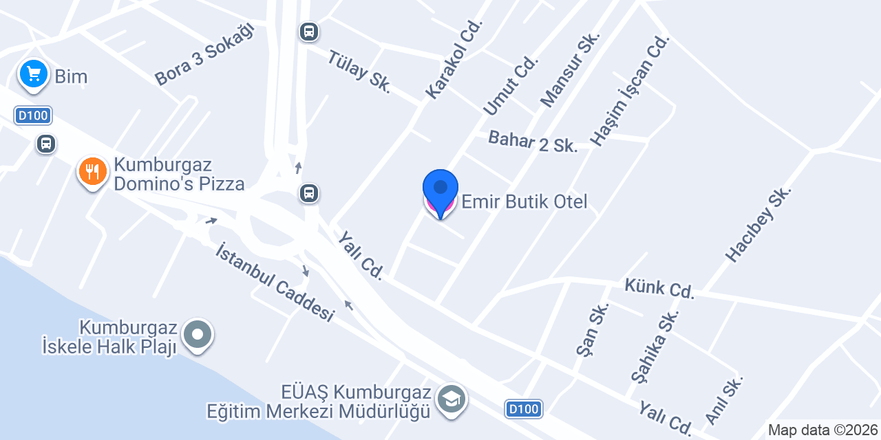 Emir Butik Otel konumu