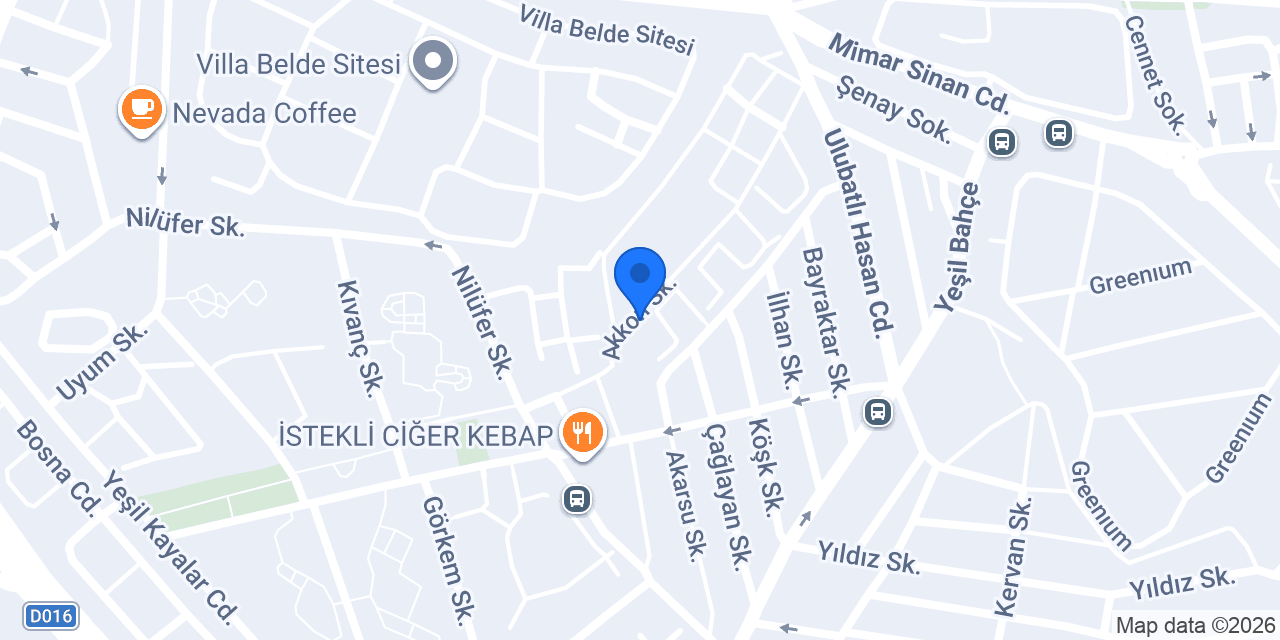 MEB Özel Bilgi Anaokulu konumu