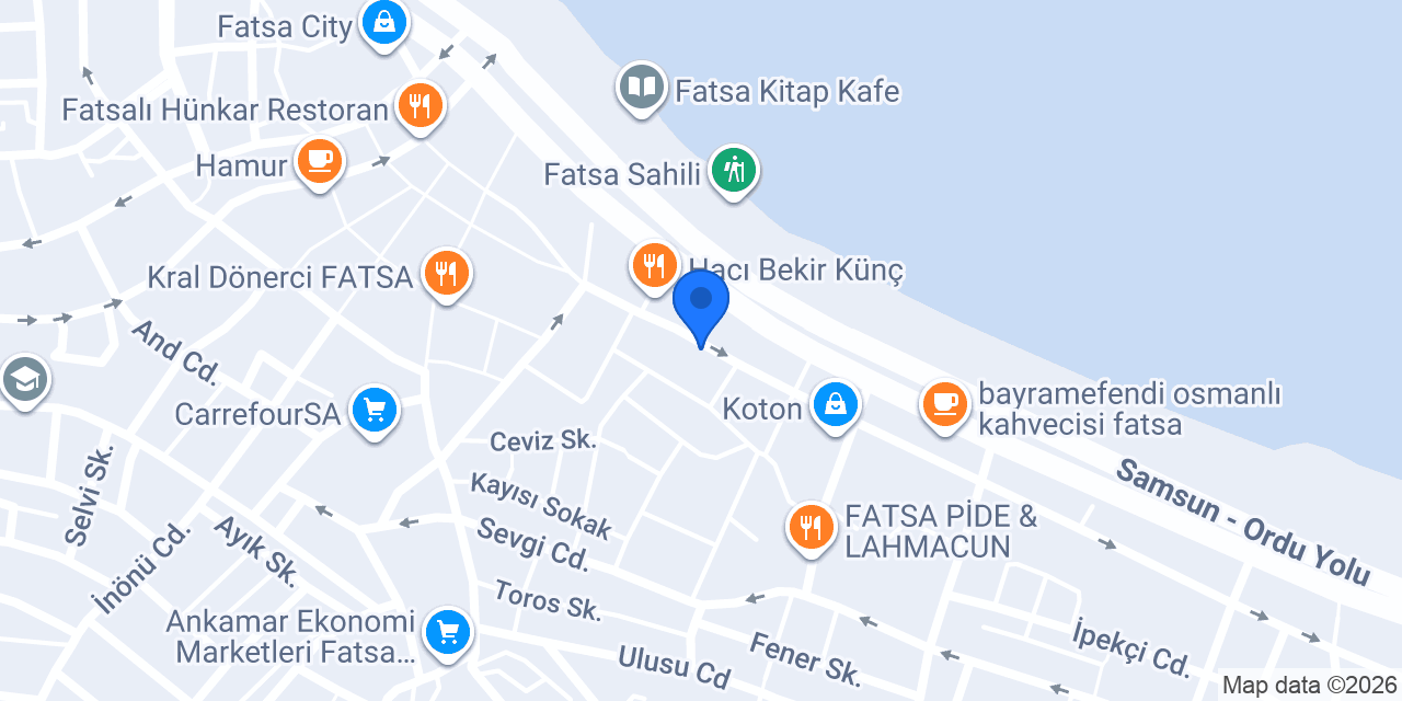 Fatsa Sürücü Kursu konumu