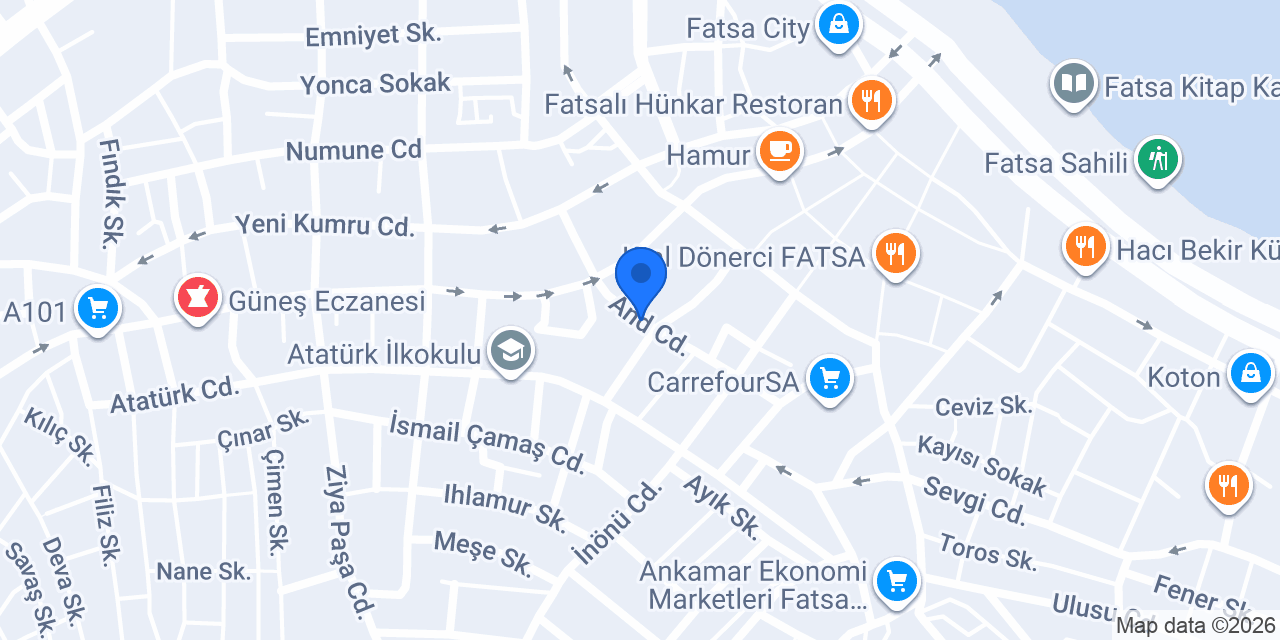 Karaoğlu kereste mobilya konumu