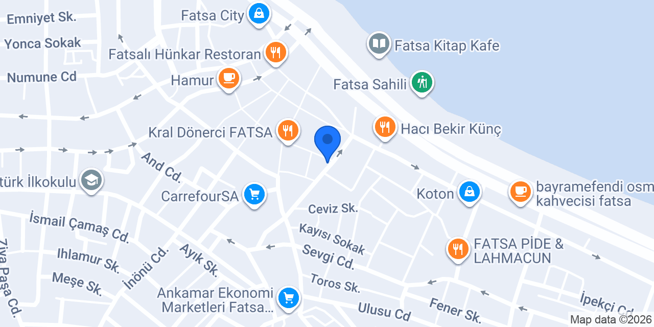 Recepoğlu Terzi konumu