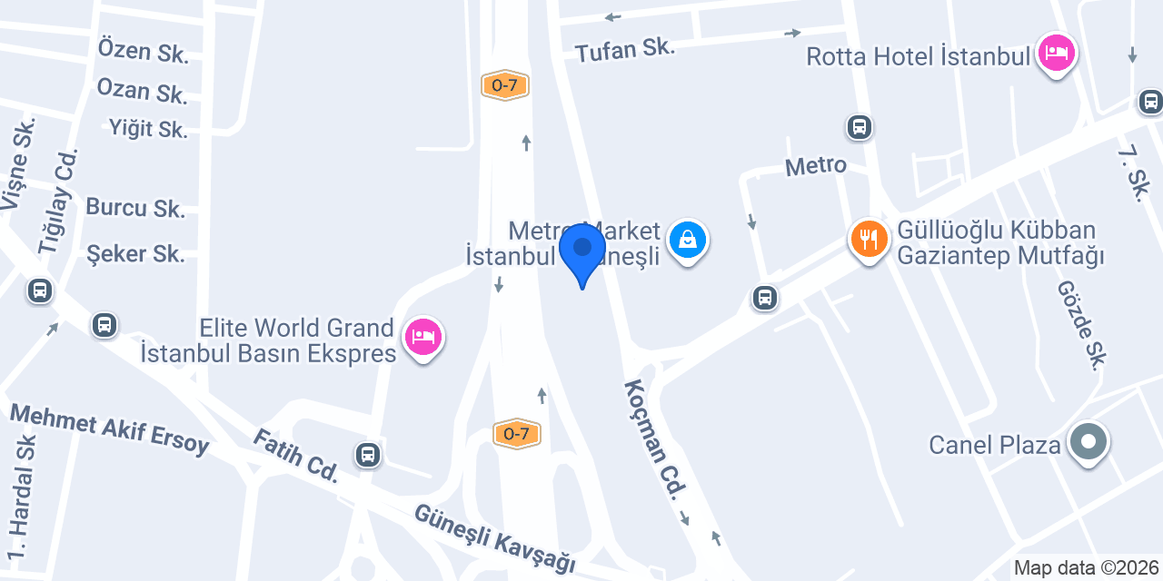 Anadolubank Yenibosna Şubesi konumu