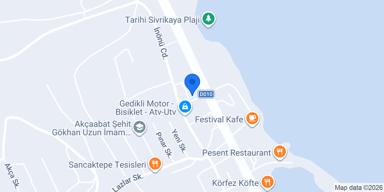 Yılköy Isuzu konumu
