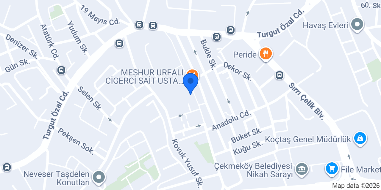Koca Yusuf unlumamulleri konumu