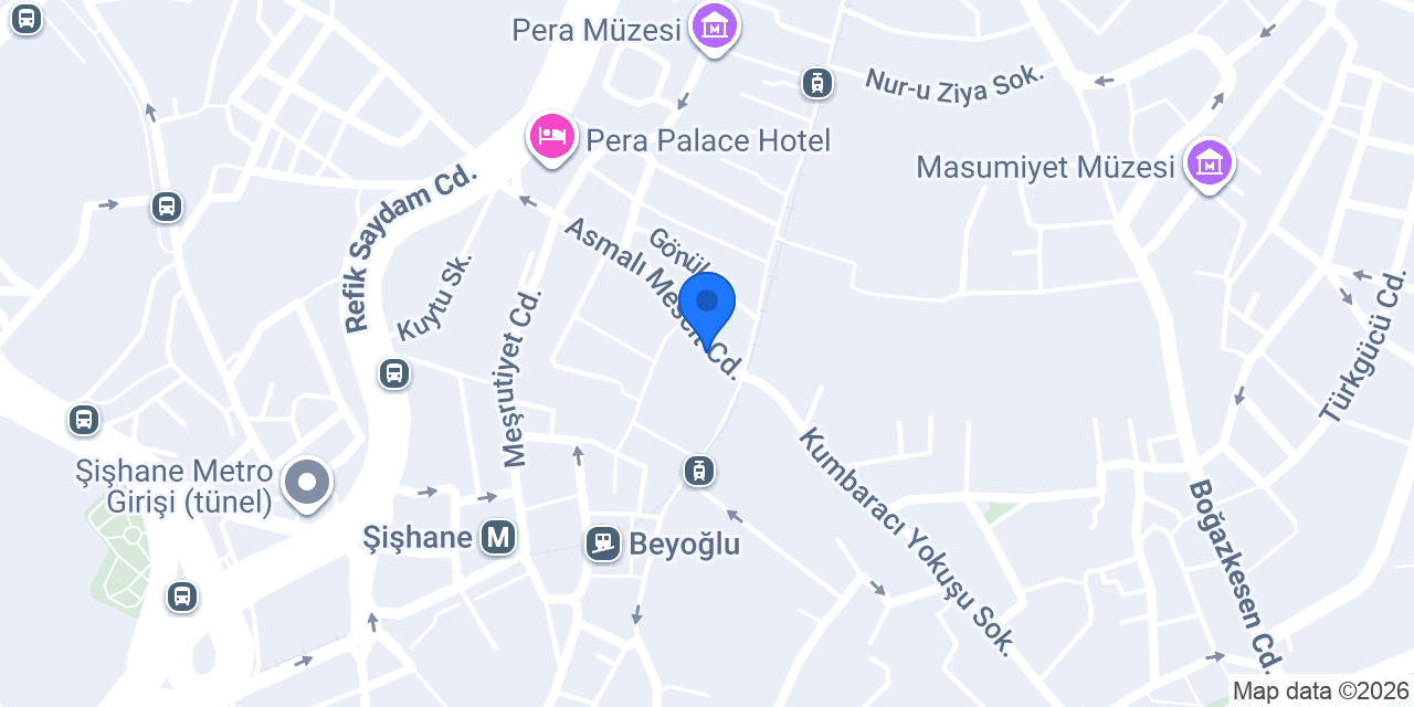 Retro Pera Bar konumu