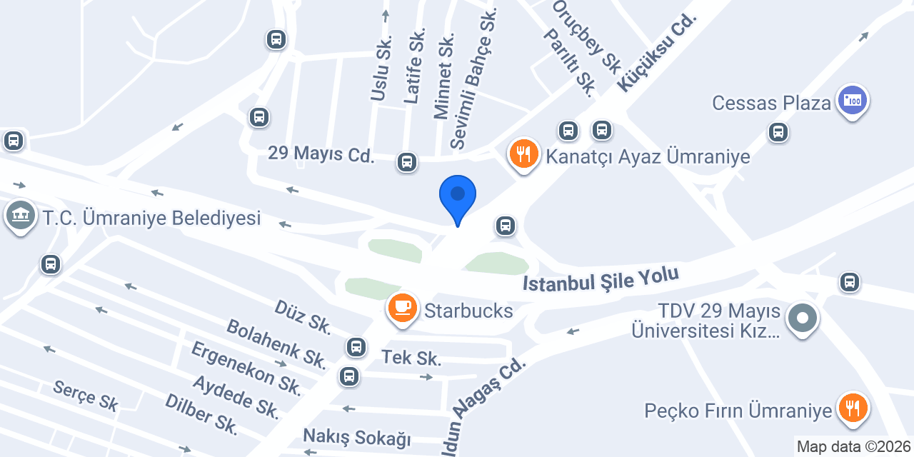 Yapı Kredi - Ümraniye Küçüksu Caddesi Şubesi konumu