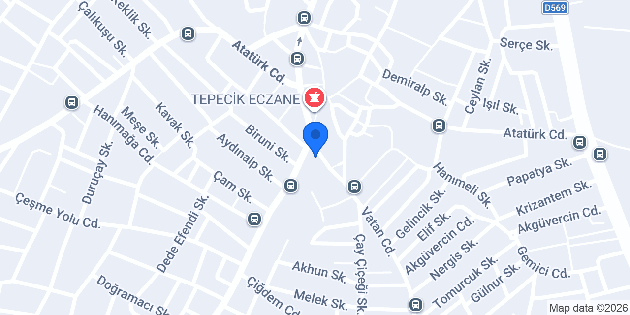 Tepecik Sürücü Kursu konumu