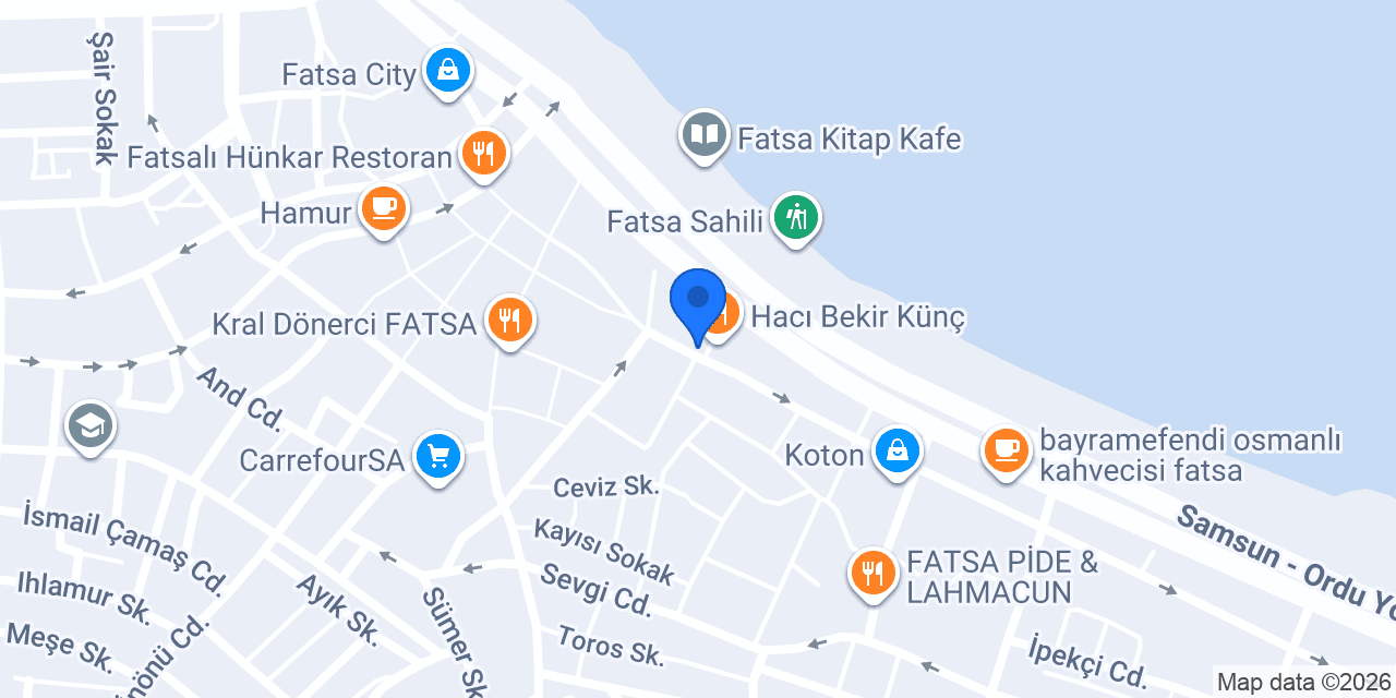 Fatsa Yediiklim Akademi konumu