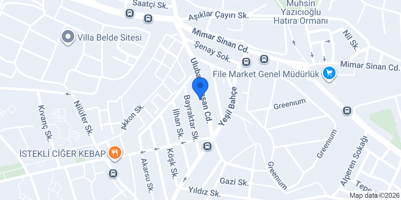 Ptt - Mimar Sinan Şubesi konumu