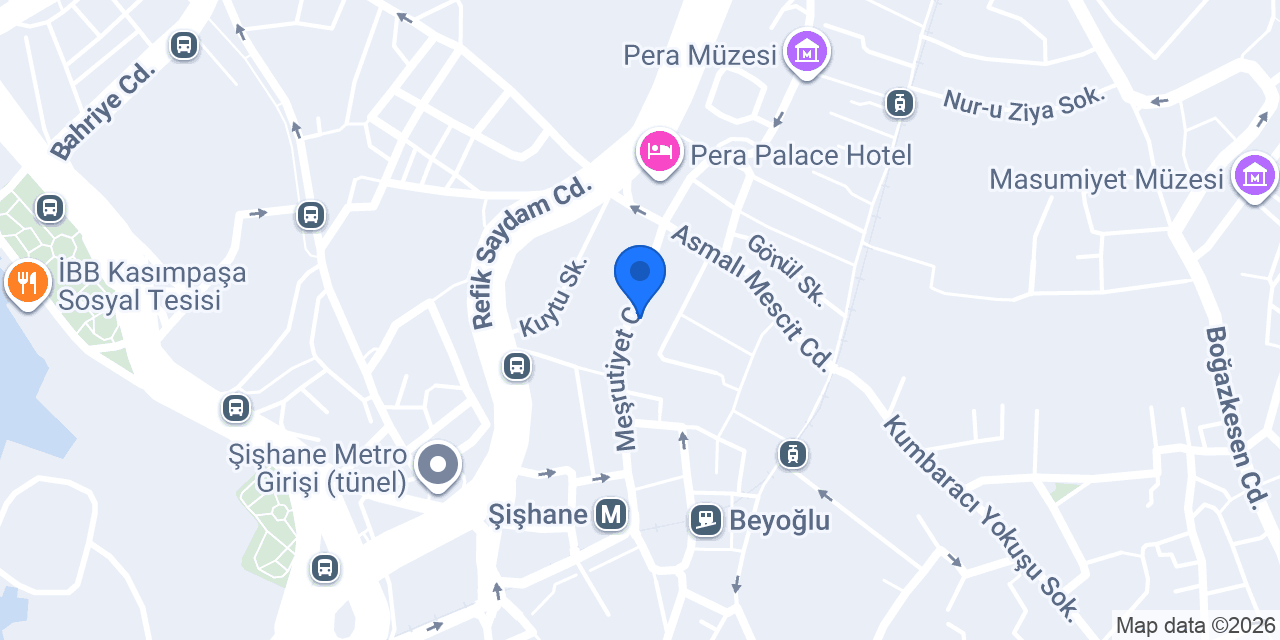 Dirimart Pera konumu