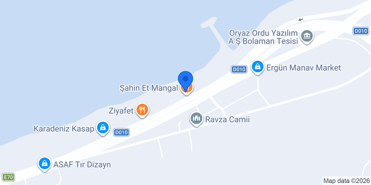 Şahin Et Mangal konumu
