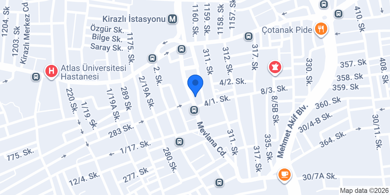 Börek İstanbul konumu