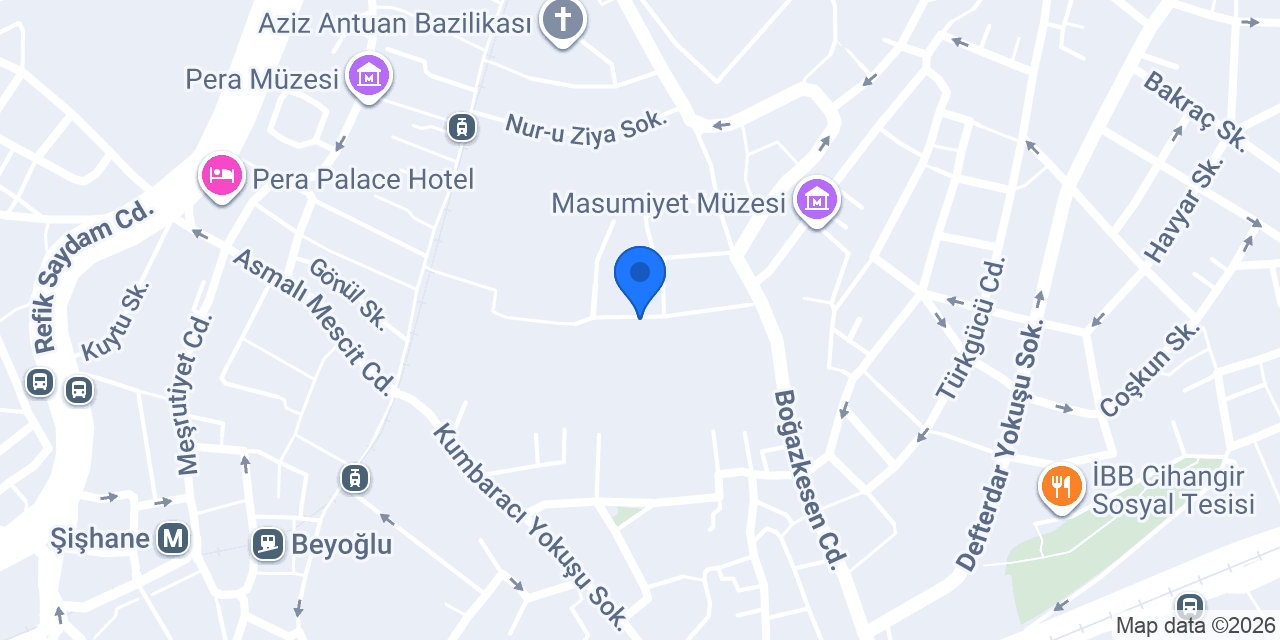 Venedik Sarayı konumu