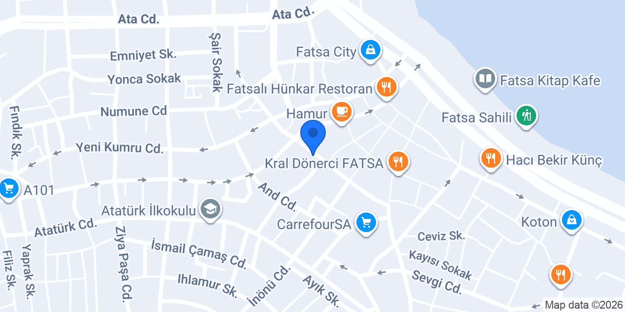 Garanti BBVA Fatsa Şubesi konumu