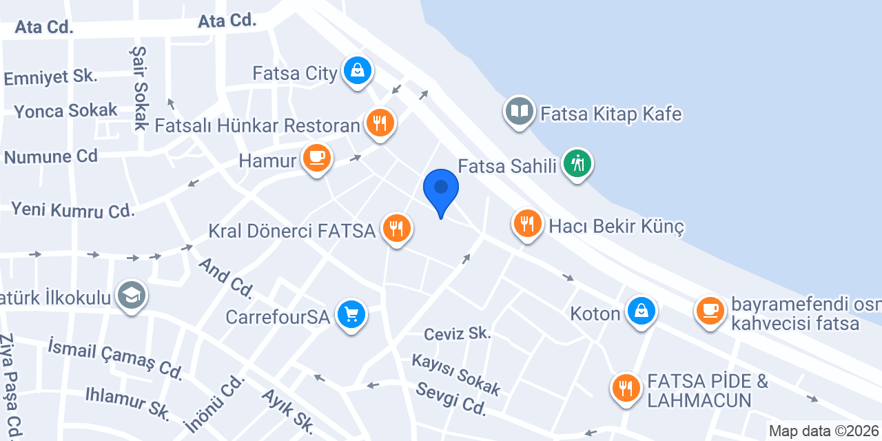 Helvacı Ali Fatsa konumu
