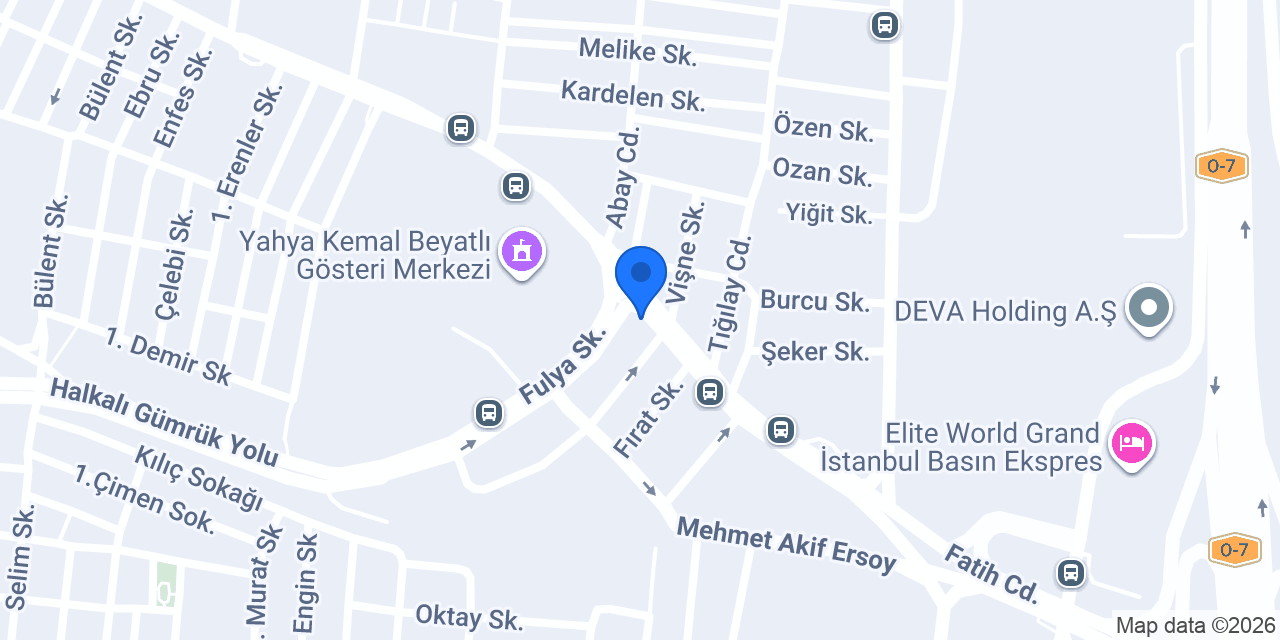 Madak Dekoratif konumu