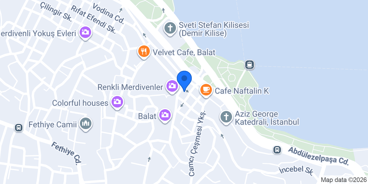 Çikolata Değirmeni Balat konumu
