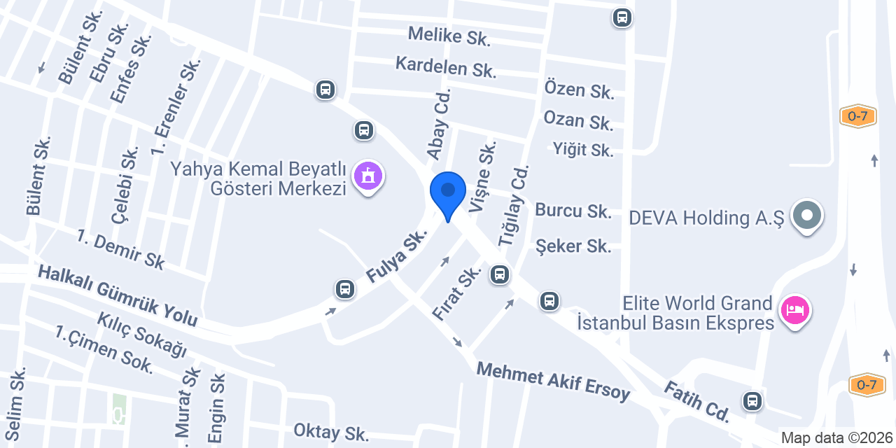 Av. Musa Akbal konumu