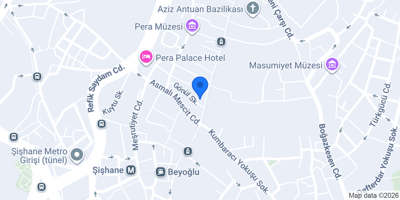 Yesen Burger Beyoğlu konumu