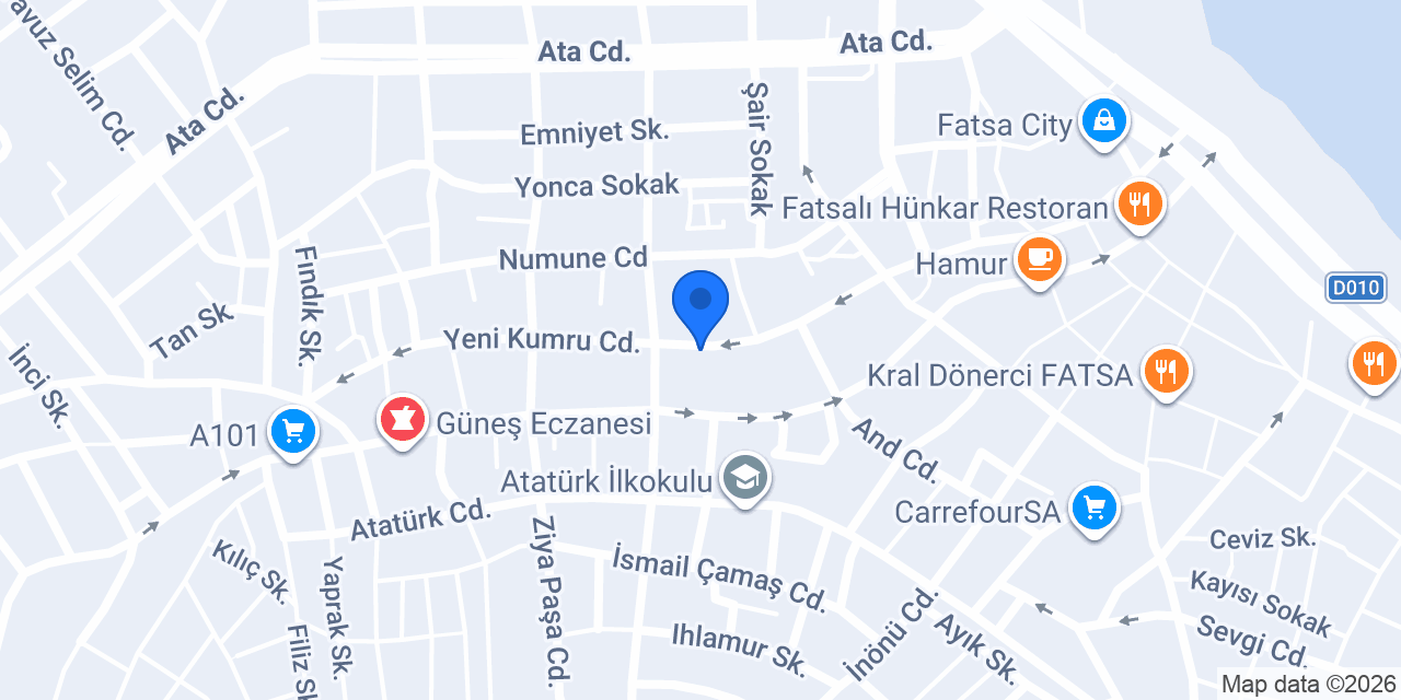 Fatsa Açı Özel Öğretim Kursu konumu