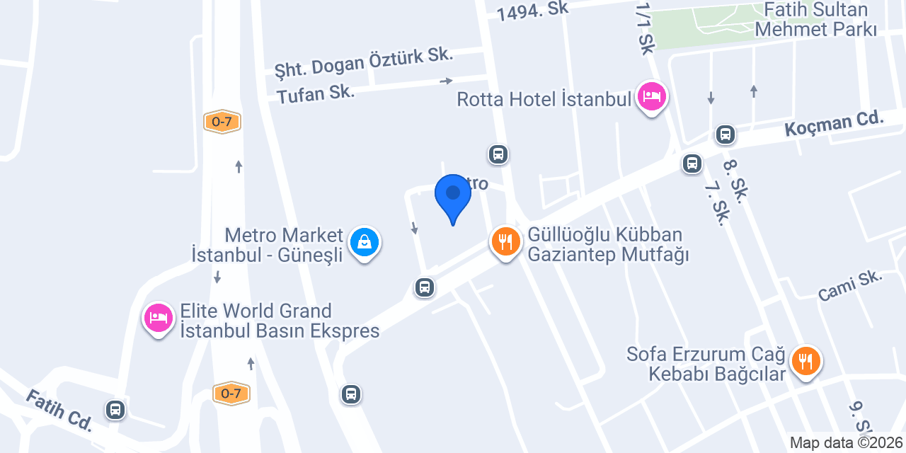 Oto Servis Metro konumu