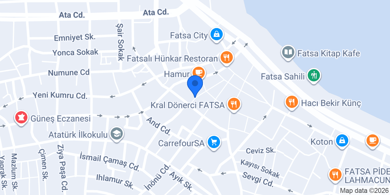 Şekerbank Fatsa konumu