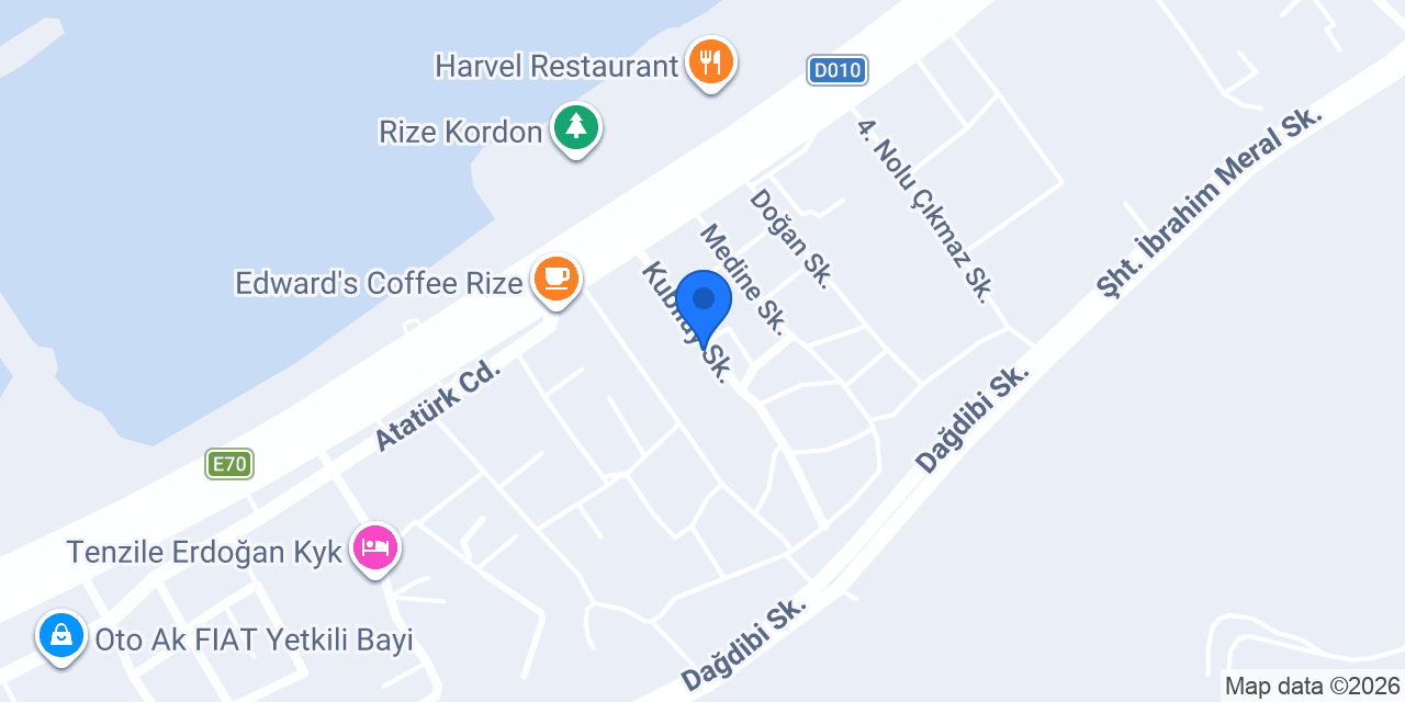 Eftart Sanat Atölyesi konumu