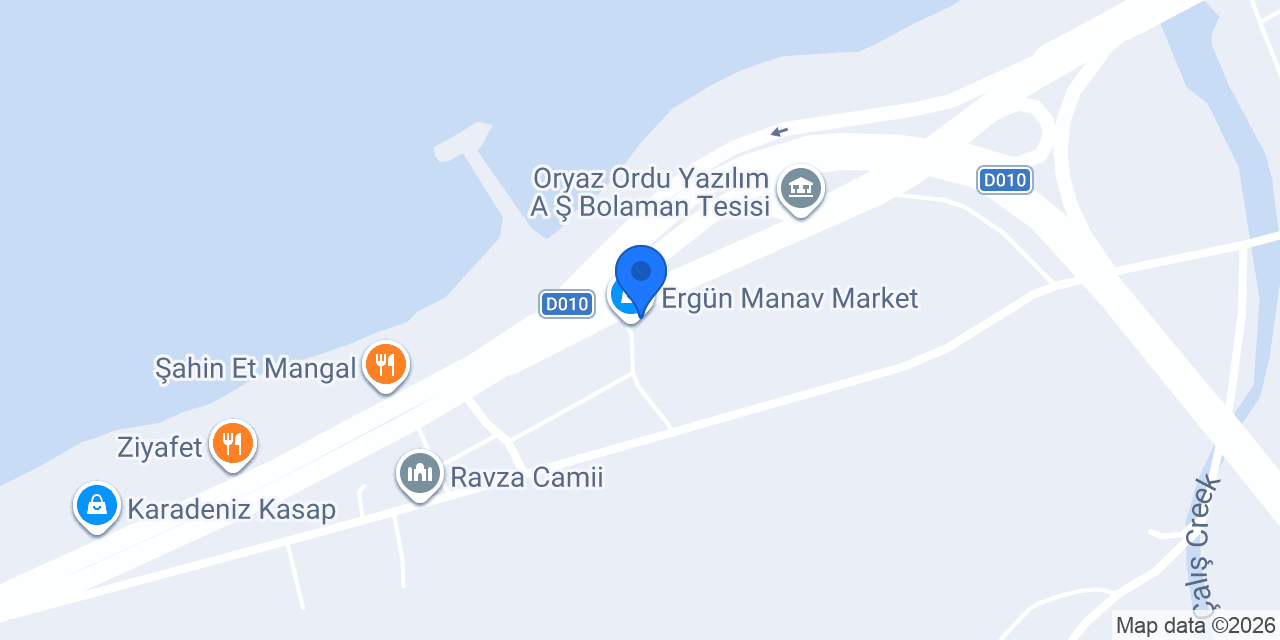 Ergün Manav Market konumu