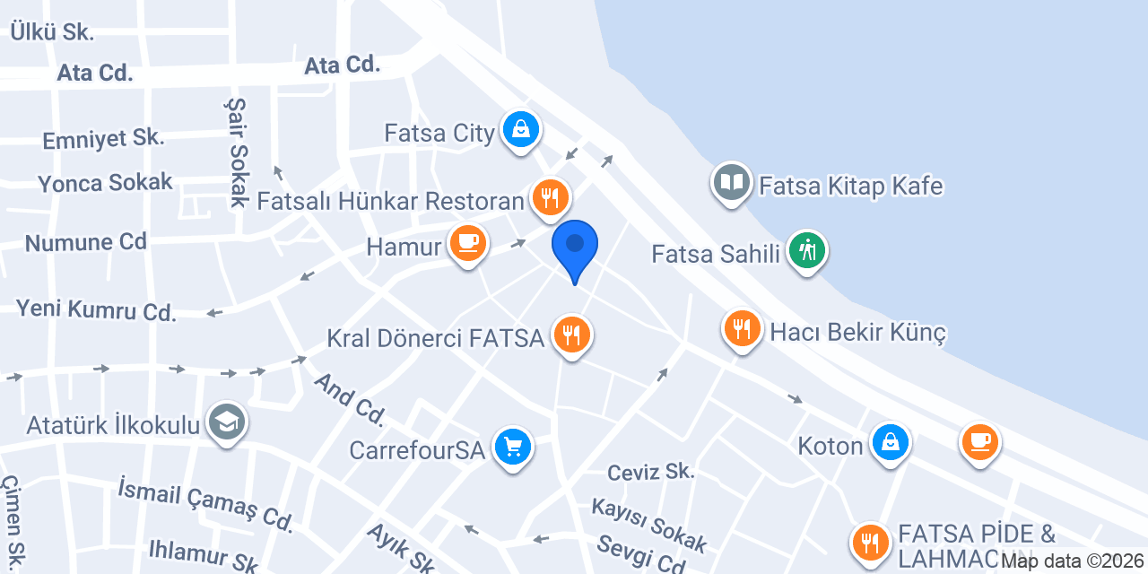 Hsbc Bank A.ş. - Fatsa Şubesi konumu